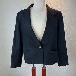 Pendleton Petite 100% Virgin Wool Blazer Jacket